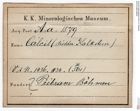 Etiketten zu Calcit (NHMW-MIN-Aa1579)